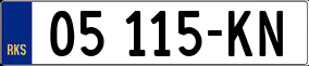 Trailer License Plate